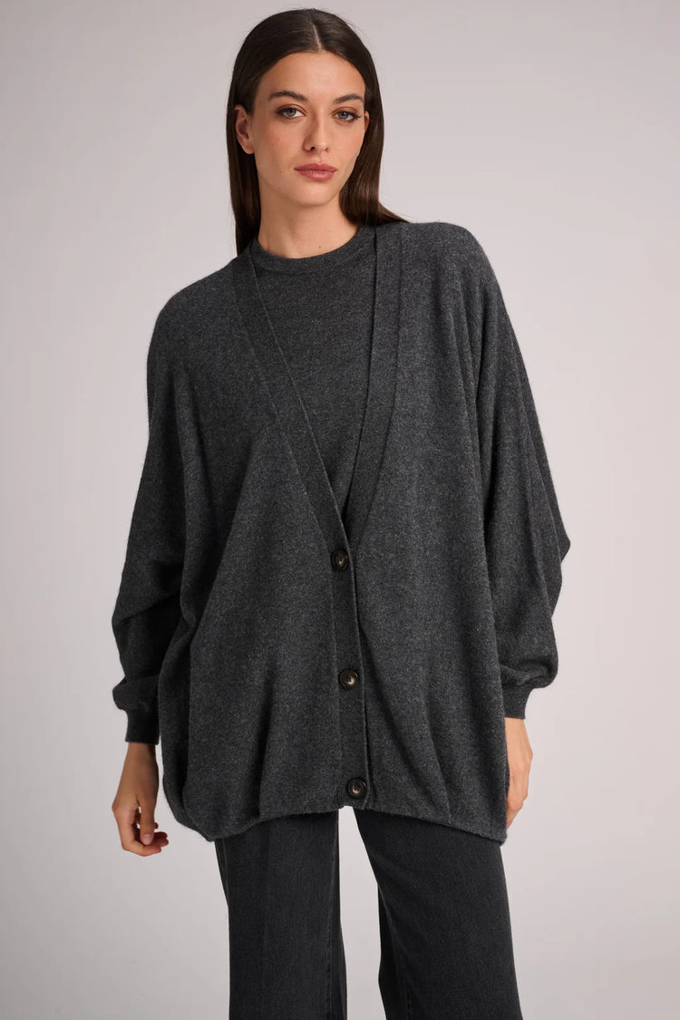 Arran Cardigan Dark Grey