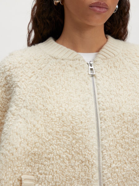 Sindy Wool Cardigan White