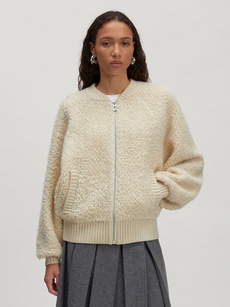Sindy Wool Cardigan White