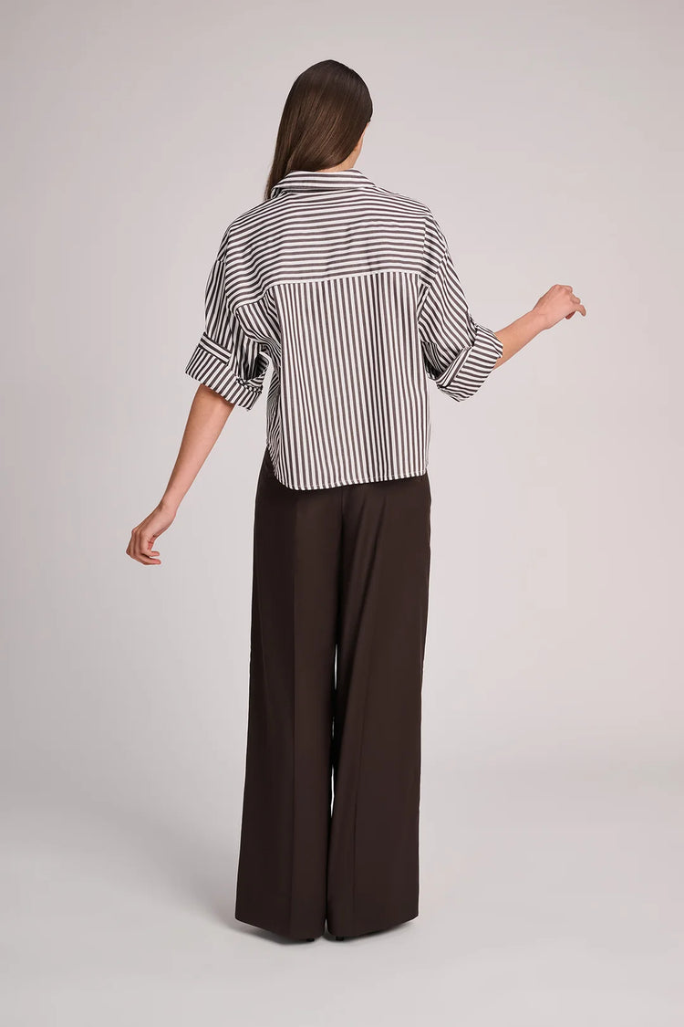 Toronto blouse Brown stripes