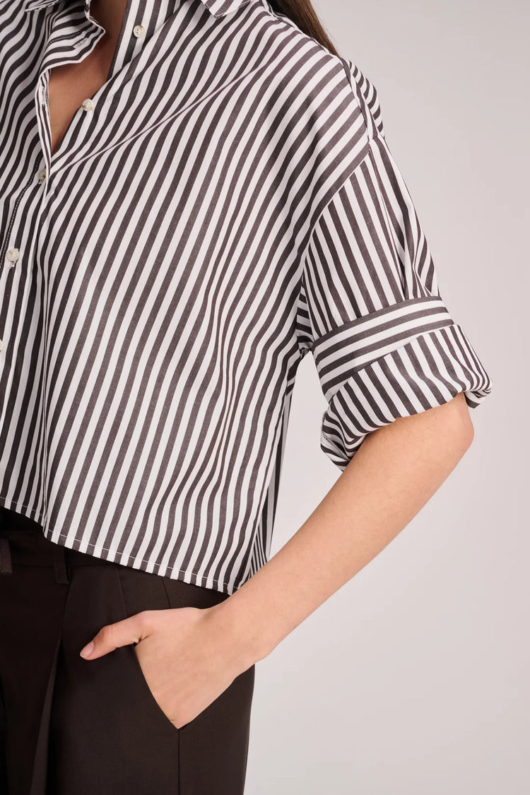 Toronto blouse Brown stripes
