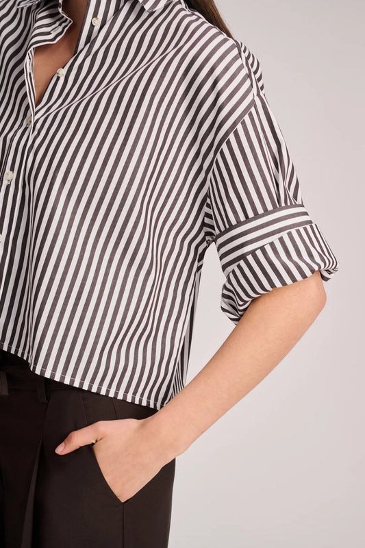 Toronto blouse Brown stripes