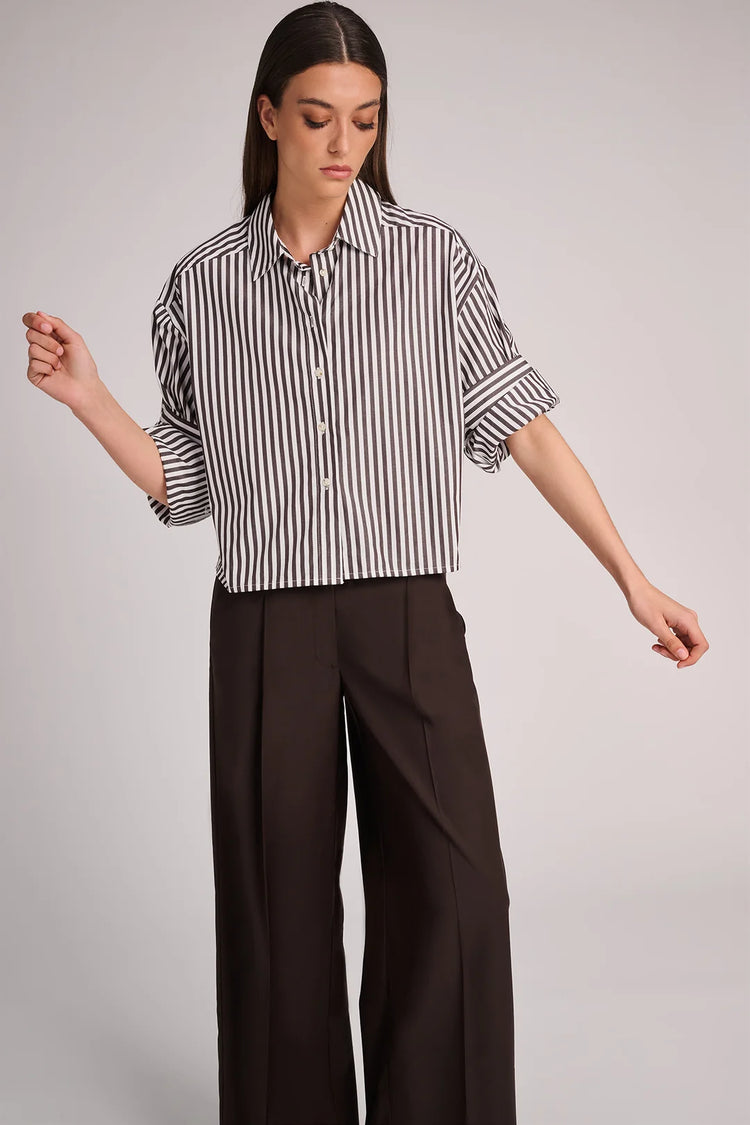 Toronto blouse Brown stripes